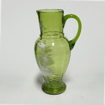 Glass Jug - green glass - 1960 Glass Jug - green glass - 1960