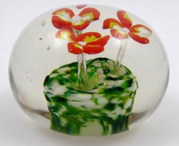 Glass Paperweight - glass - 1920 Glass Paperweight - glass - 1920