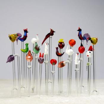 119. 50 pcs art deco canape glass skewers 119. 50 pcs art deco canape glass skewers
