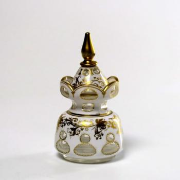 Flacon - clear glass, opal glass - 1840 Flacon - clear glass, opal glass - 1840