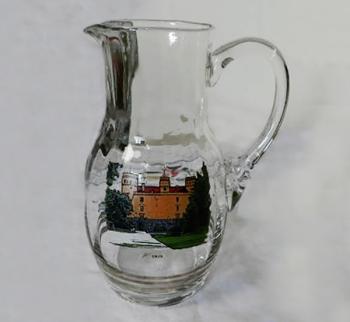 Glass Jug - clear glass - 1960 Glass Jug - clear glass - 1960