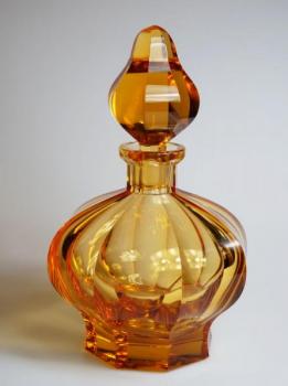 Carafe - cut glass, amber glass - Moser - 2005 Carafe - cut glass, amber glass - Moser - 2005