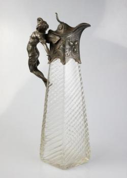 Carafe - tin, glass - Albert Köhler & Cie - 1905 Carafe - tin, glass - Albert Köhler & Cie - 1905