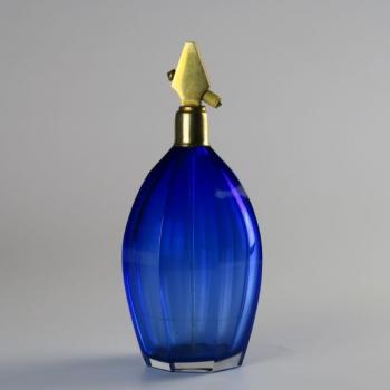 Flacon - glass, cobalt - 1930 Flacon - glass, cobalt - 1930