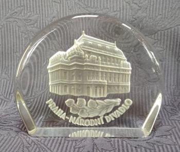 Glass Paperweight - 1980 Glass Paperweight - 1980