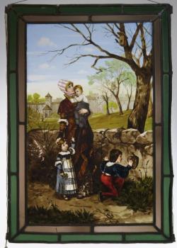 Stained Glass - clear glass - 1890 Stained Glass - clear glass - 1890