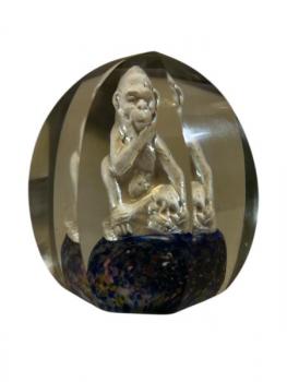 Glass Paperweight - glass, cut glass - 1920 Glass Paperweight - glass, cut glass - 1920