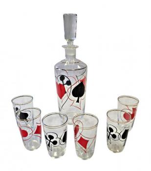 Glass Table Set - glass - 1960 Glass Table Set - glass - 1960