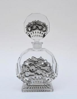 Carafe - pressed glass - Bruno Posselt, Tanvald, Bohemia - 1935